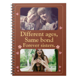 Forever Sisters – Benutzerdefiniertes Foto-Notizbu Notizblock
