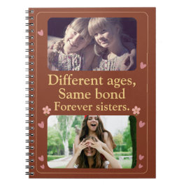 Forever Sisters – Custom Photo Notebook Gift Notizblock