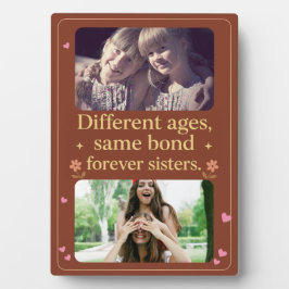Forever Sisters – Custom Photo Plaque for All Ages Fotoplatte
