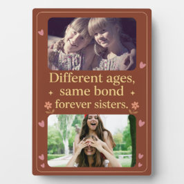 Forever Sisters – Custom Photo Plaque for All Ages Fotoplatte