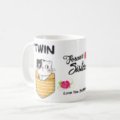 Forever Sisters, Funny Sister Geschenk, Geschenk d Kaffeetasse (Vorderseite Links)
