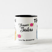 Forever Sisters, Funny Sister Geschenk, Geschenk d Kaffeetasse (Mittel)