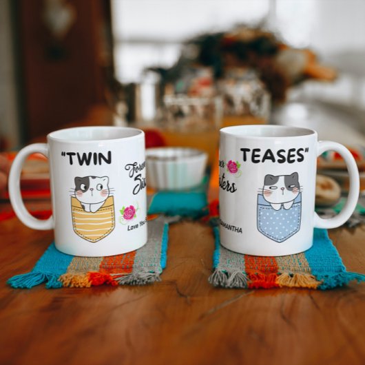 Forever Sisters, Funny Sister Geschenk, Geschenk d Kaffeetasse
