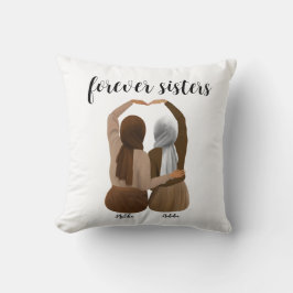 Forever Sisters Personalisiert Hijabi-Geschenk Kissen