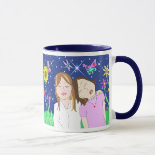 Forever Sistes immer Folk Art Tasse