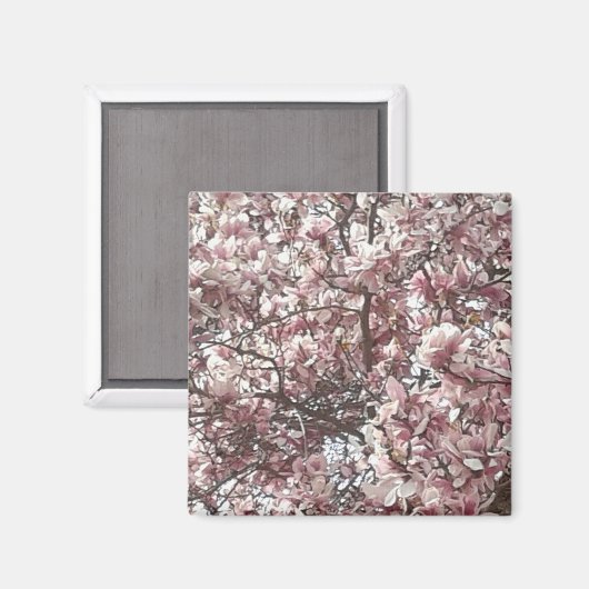 Forever Spring Magnolia Kühlschrank Magnet (Vorderseite/Rückseite)