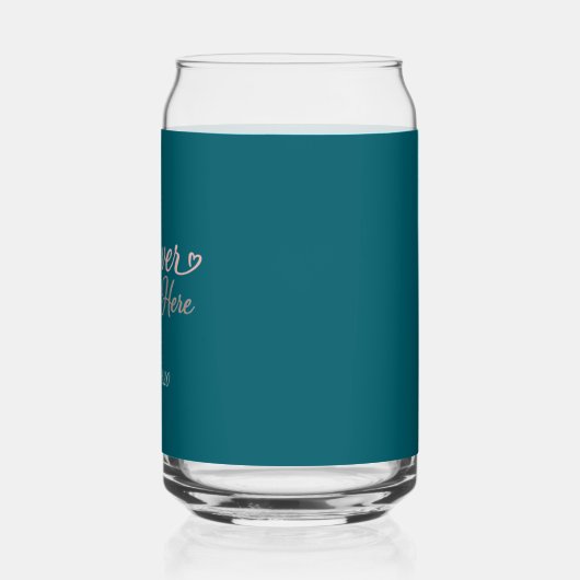 Forever Starts Here Custom Date Dosenglas (Links)