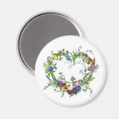 Forever Stiefmütterchen Magnet (Vorderseite/Rückseite)