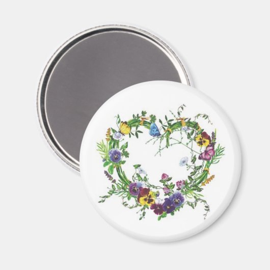 Forever Stiefmütterchen Magnet (Vorderseite/Rückseite)