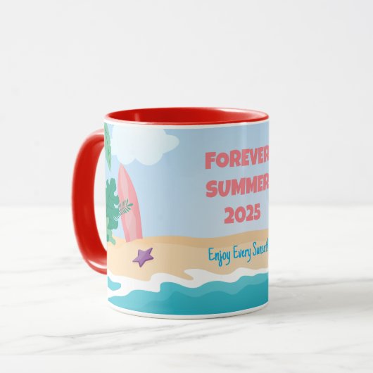 Forever Summer 2025 Tasse (Vorderseite Links)