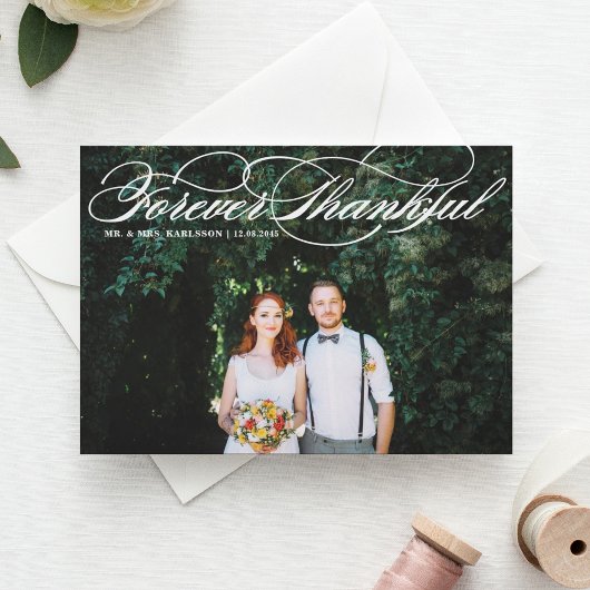 Forever Thankful Skript Hochzeit Vielen Dank Postkarte