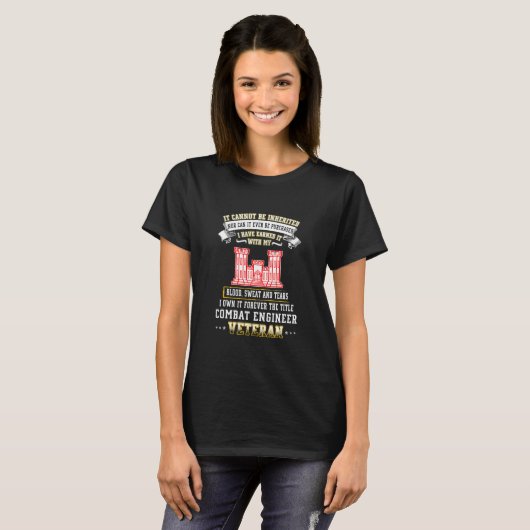 Forever The Title Combat Engineer T-Shirt (Vorne ganz)