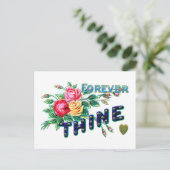 Forever Thine Postcard Postkarte (Stehend Vorderseite)