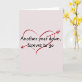 Forever to Go Liebe Jubiläum Valentinstag Karte (Gelbe Blume)