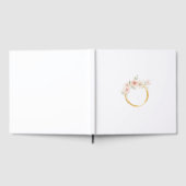 Forever Together Gold Ring Design Gästebuch (Voll)