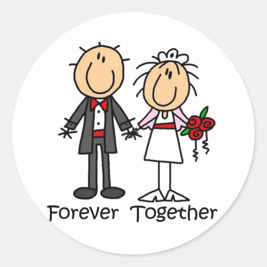 Forever Together T - Shirt and Gifts Runder Aufkleber (Vorderseite)