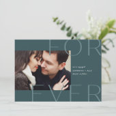 Forever Tonal Overlay | VERLOBUNG FOTO Ankündigung (Stehend Vorderseite)