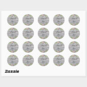 Forever Two Hearts - Eine Liebe Runder Aufkleber (Blatt)