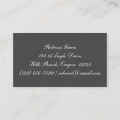 Forever Two Hearts - Eine Liebe Visitenkarte (Rückseite)