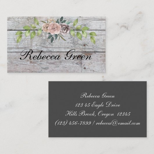 Forever Two Hearts - Eine Liebe Visitenkarte (Vorne/Hinten)