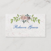 Forever - Two Hearts - One Liebe Business Card Visitenkarte (Vorderseite)