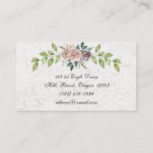 Forever - Two Hearts - One Liebe Business Card Visitenkarte (Rückseite)