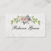 Forever - Two Hearts - One Liebe Business Card Visitenkarte (Vorderseite)