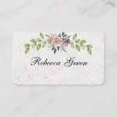 Forever - Two Hearts - One Liebe Business Card Visitenkarte (Vorderseite)