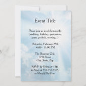 Forever und ein Tag Einladung (Rückseite)