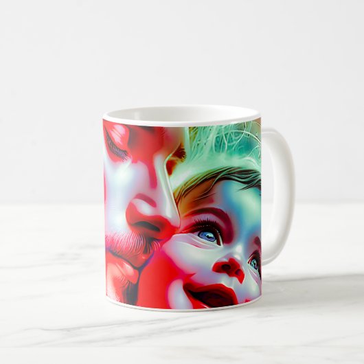 Forever United Father Baby Kaffeetasse (VorderseiteRechts)