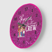Forever Valentine Crew Große Wanduhr (Winkel)