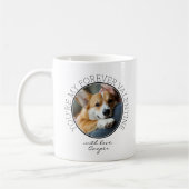 Forever Valentine Hund Vater Niedliches individuel Kaffeetasse (Links)