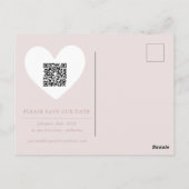 Forever Valentines Foto Save the Date Postkarte (Rückseite)