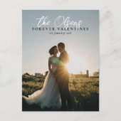 "Forever Valentines" Valentinstag Foto Postkarte (Vorderseite)