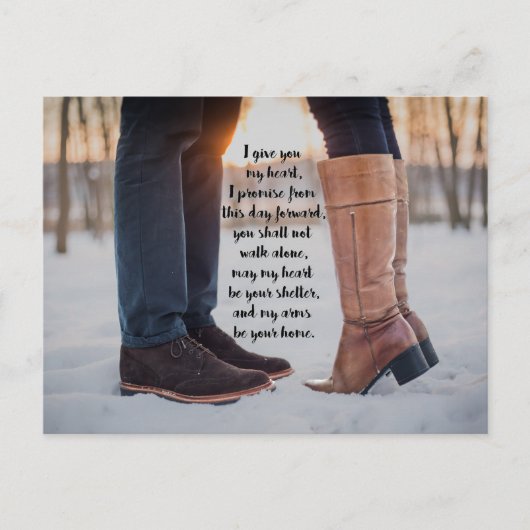 Forever Vows Postkarte (Vorderseite)