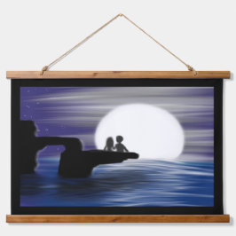 "Forever" Wandteppich Mit Holzrahmen