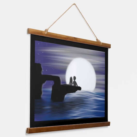 "Forever" Wandteppich Mit Holzrahmen (Gewinkelt)