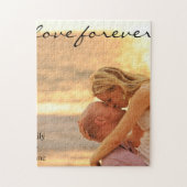 Forever Wedding Names Date Foto Puzzle (Vertikal)