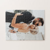 Forever Wedding Names Date Foto Puzzle (Horizontal)