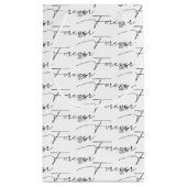 FOREVER Wedding Text auf Weiß Kleine Geschenktüte (Rückseite)