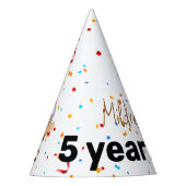 Forever Wild Birthday Party Hat Partyhütchen (Vorderseite)