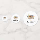 Forever Wild Birthday Table Confetti Konfetti (Rückseiten)