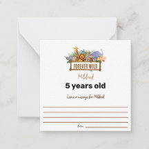 Forever Wild Birthday wünscht Note Card