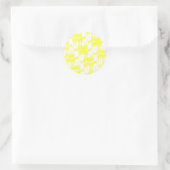 Forever Yellow Unicorn Runder Aufkleber (Tasche)