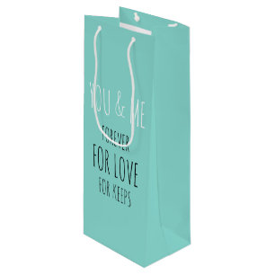 Forever You And Me Party Favor Weinschauer Party Geschenktüte Für Weinflaschen