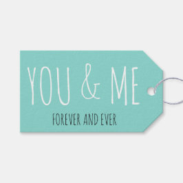 Forever you and Me Wedding Suite Brautparty Geschenkanhänger