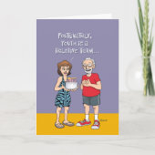 "Forever Young" 65. Geburtstag Karte (Vorderseite)