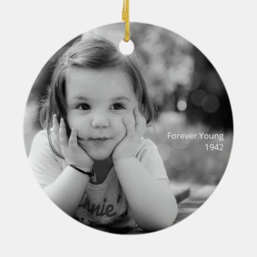 Forever Young Memorial Ornament (Hinten)