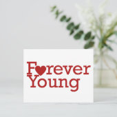 Forever Young Postkarte (Stehend Vorderseite)