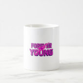 Forever Young Retro Bolt Icon Tasse (Mittel)